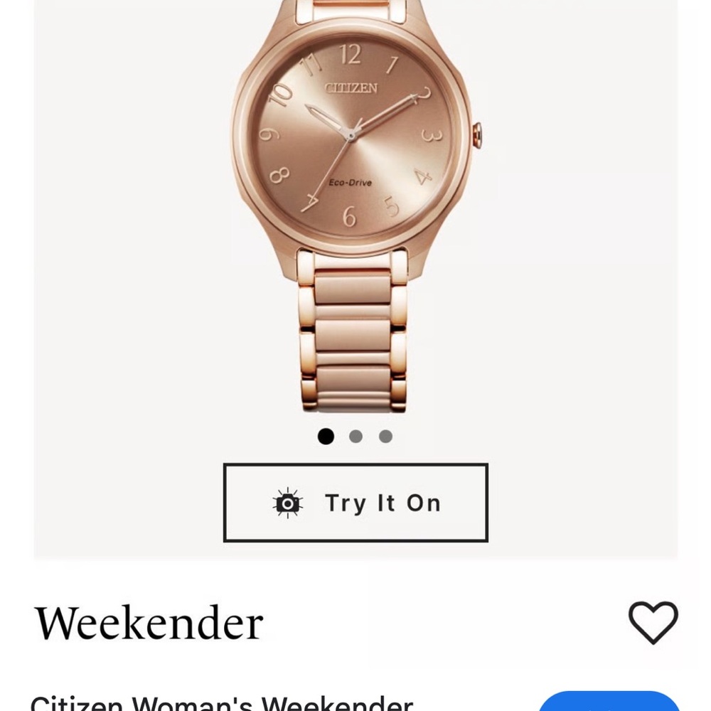 Citizen Rose Gold Eco-Drive Watch